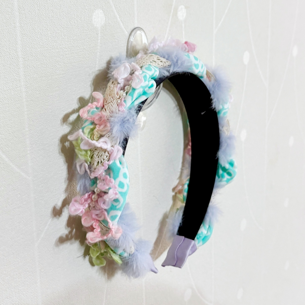 ＊哈娜髮飾＊波浪編織髮箍~獨家手工毛線頭箍 髮飾 頭飾 禮物 生日 客製 訂製 髮哭 髮圈 頭帶 髮帶 髮枯 髮窟-細節圖2