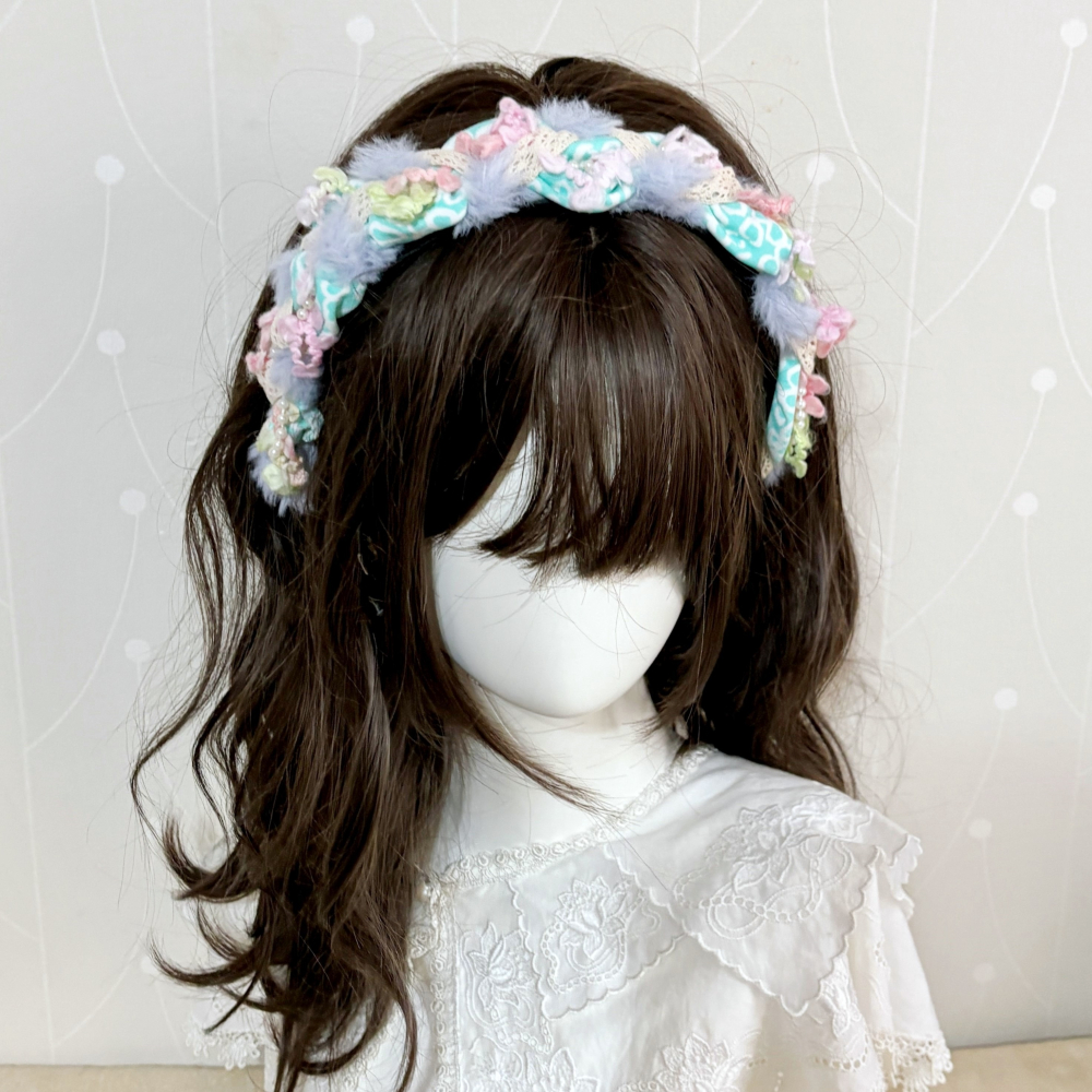 ＊哈娜髮飾＊波浪編織髮箍~獨家手工毛線頭箍 髮飾 頭飾 禮物 生日 客製 訂製 髮哭 髮圈 頭帶 髮帶 髮枯 髮窟-細節圖3