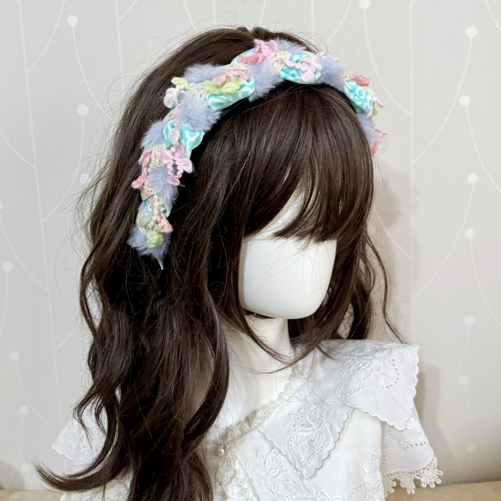 ＊哈娜髮飾＊波浪編織髮箍~獨家手工毛線頭箍 髮飾 頭飾 禮物 生日 客製 訂製 髮哭 髮圈 頭帶 髮帶 髮枯 髮窟-細節圖5