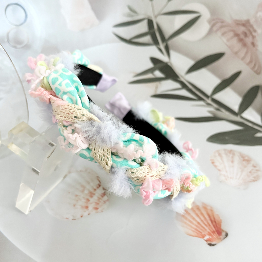 ＊哈娜髮飾＊波浪編織髮箍~獨家手工毛線頭箍 髮飾 頭飾 禮物 生日 客製 訂製 髮哭 髮圈 頭帶 髮帶 髮枯 髮窟-細節圖6