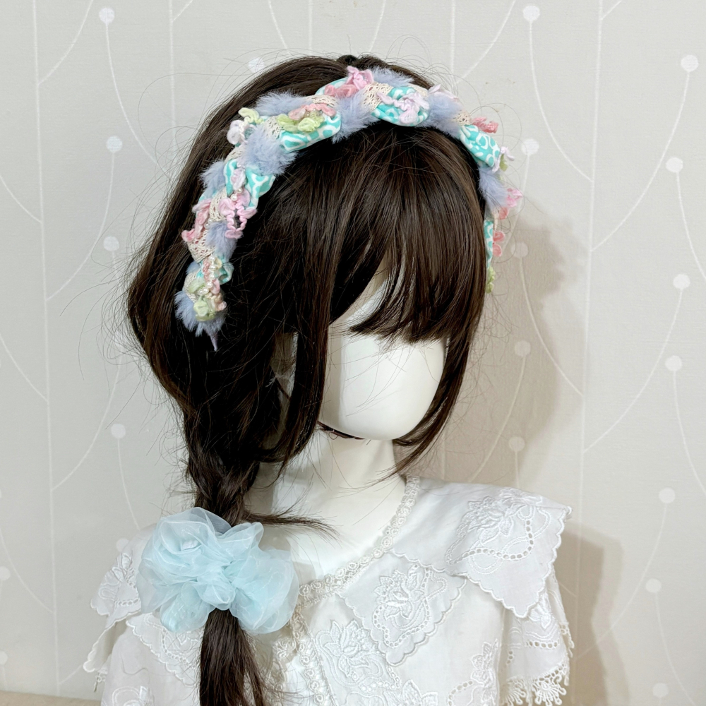 ＊哈娜髮飾＊波浪編織髮箍~獨家手工毛線頭箍 髮飾 頭飾 禮物 生日 客製 訂製 髮哭 髮圈 頭帶 髮帶 髮枯 髮窟-細節圖7