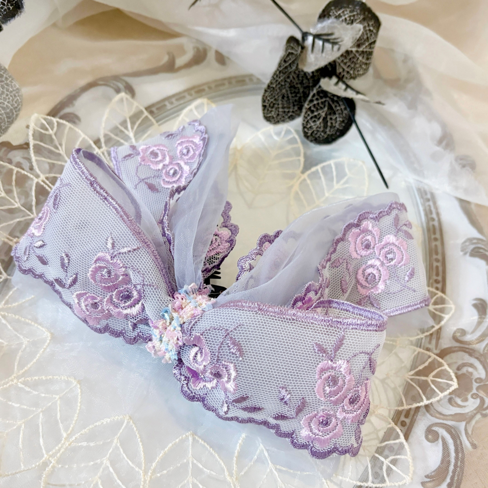 ＊哈娜髮飾＊法式布藝仙女夾/ 香蕉夾 大腸圈 髮圈 馬尾夾 髮夾 相交夾 三爪夾 包頭抓夾 鯊魚夾 髮叉 髮梳 邊夾-細節圖2