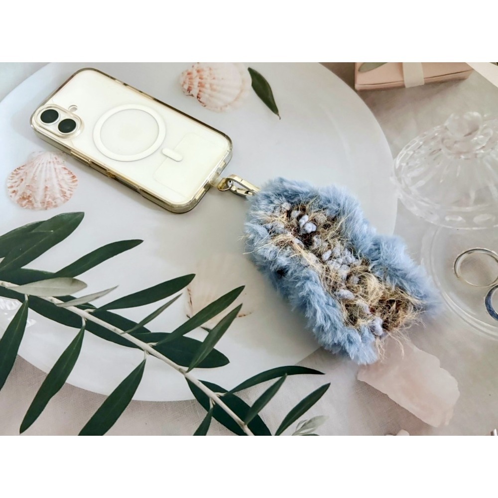 霧藍+棕【手腕帶】