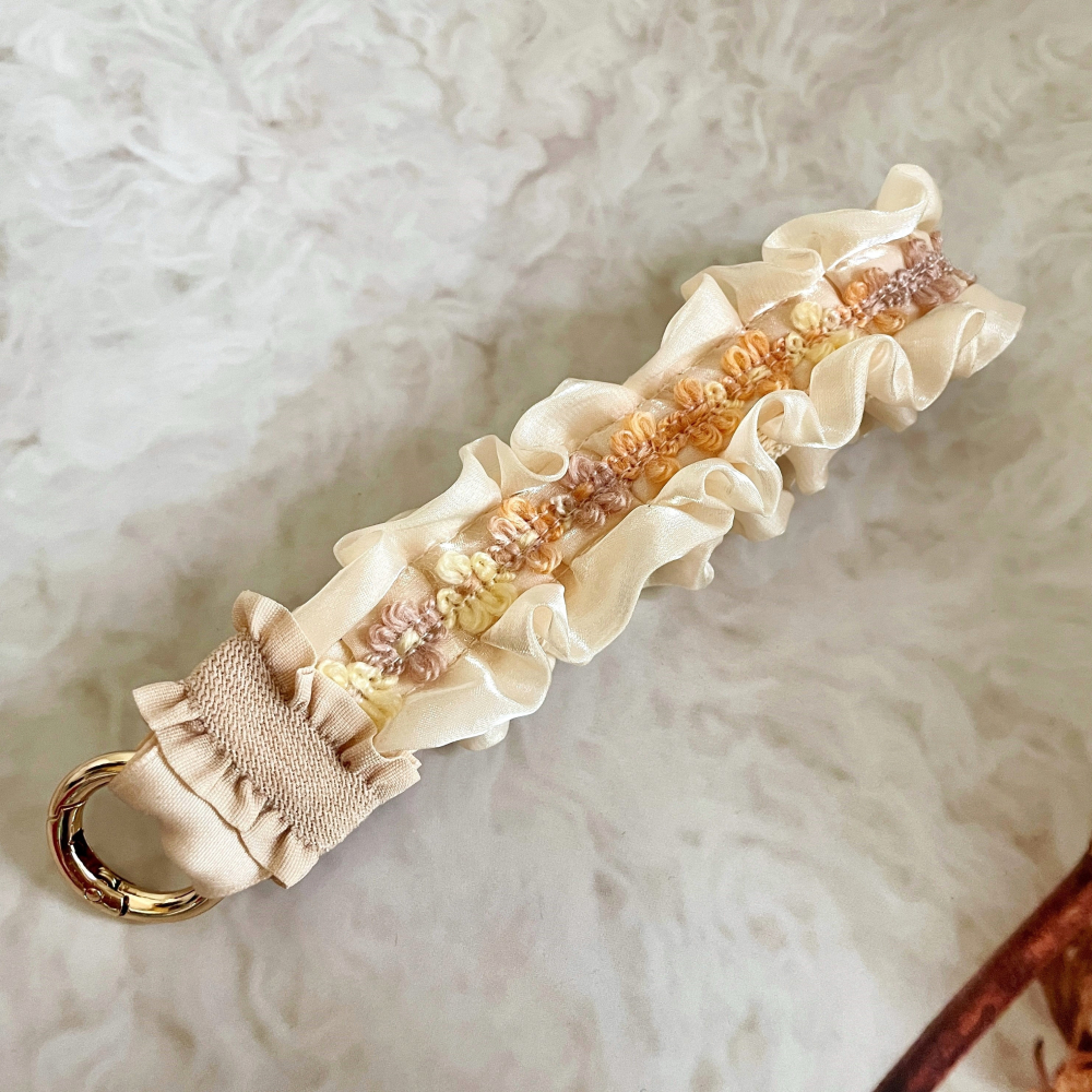 手機掛繩/ 琉璃荷葉編織手機手腕帶 掛繩 手機背帶 手腕繩 手機繩 背繩 吊飾 票卡吊帶 掛繩-細節圖2