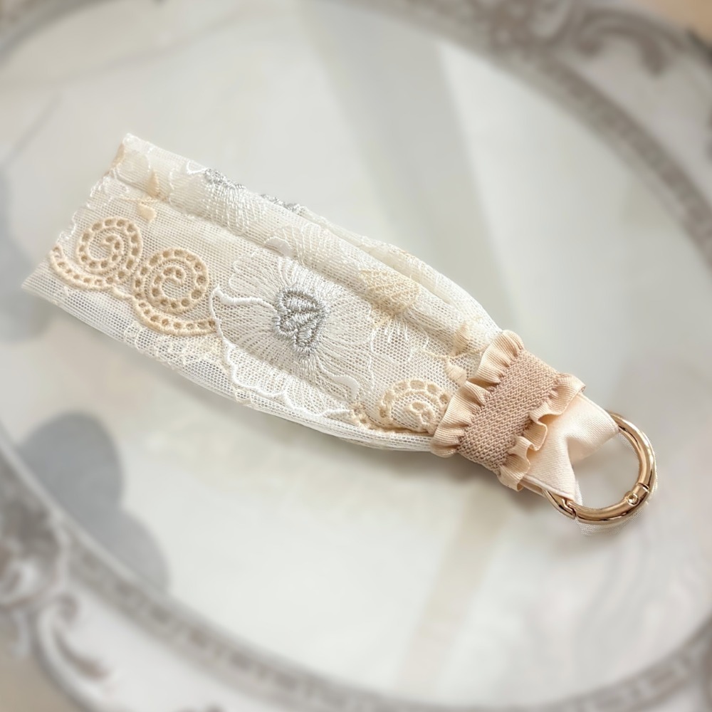 手機掛繩/ 復古蕾絲手機手腕帶 刺繡掛繩 手機背帶 手腕繩 手機繩 背繩 吊飾 票卡吊帶 掛繩-規格圖7
