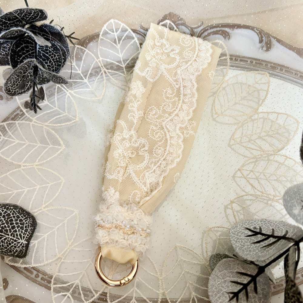 手機掛繩/ 復古蕾絲手機手腕帶 刺繡掛繩 手機背帶 手腕繩 手機繩 背繩 吊飾 票卡吊帶 掛繩-規格圖7