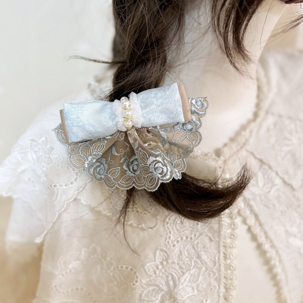 ＊哈娜髮飾＊可愛裙襬蝴蝶結髮夾/ 瀏海夾 馬尾夾 自動夾 邊夾 壓夾 鴨嘴夾 H夾 髮叉 髮梳 彈簧夾 法國夾 鯊魚夾-細節圖2