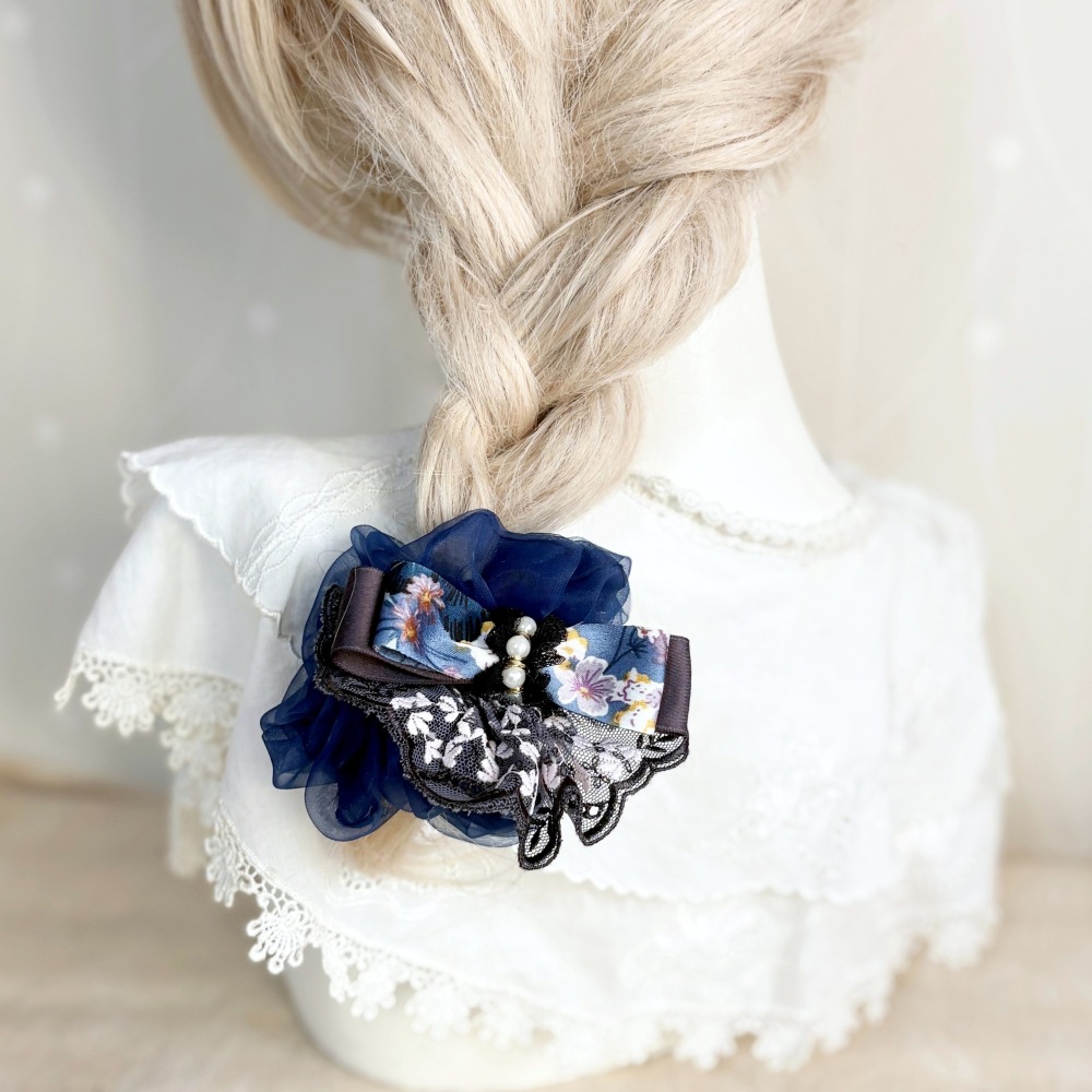 ＊哈娜髮飾＊可愛裙襬蝴蝶結髮夾/ 瀏海夾 馬尾夾 自動夾 邊夾 壓夾 鴨嘴夾 H夾 髮叉 髮梳 彈簧夾 法國夾 鯊魚夾-細節圖2