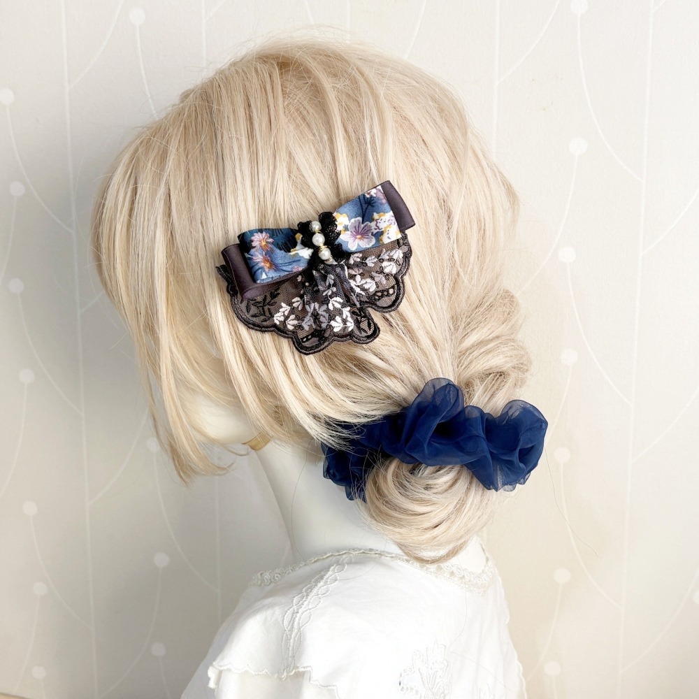 ＊哈娜髮飾＊可愛裙襬蝴蝶結髮夾/ 瀏海夾 馬尾夾 自動夾 邊夾 壓夾 鴨嘴夾 H夾 髮叉 髮梳 彈簧夾 法國夾 鯊魚夾-細節圖3