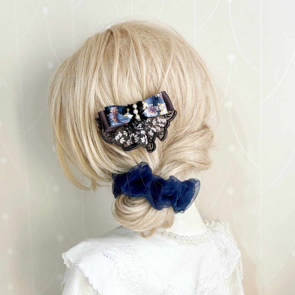 ＊哈娜髮飾＊可愛裙襬蝴蝶結髮夾/ 瀏海夾 馬尾夾 自動夾 邊夾 壓夾 鴨嘴夾 H夾 髮叉 髮梳 彈簧夾 法國夾 鯊魚夾-細節圖4