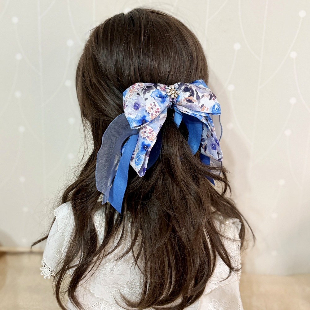 ＊哈娜髮飾＊布藝仙女夾 蝴蝶結 香蕉夾 大腸圈 髮圈 馬尾夾 髮夾 相交夾 三爪夾 包頭抓夾 鯊魚夾 髮叉 髮梳 邊夾-細節圖3