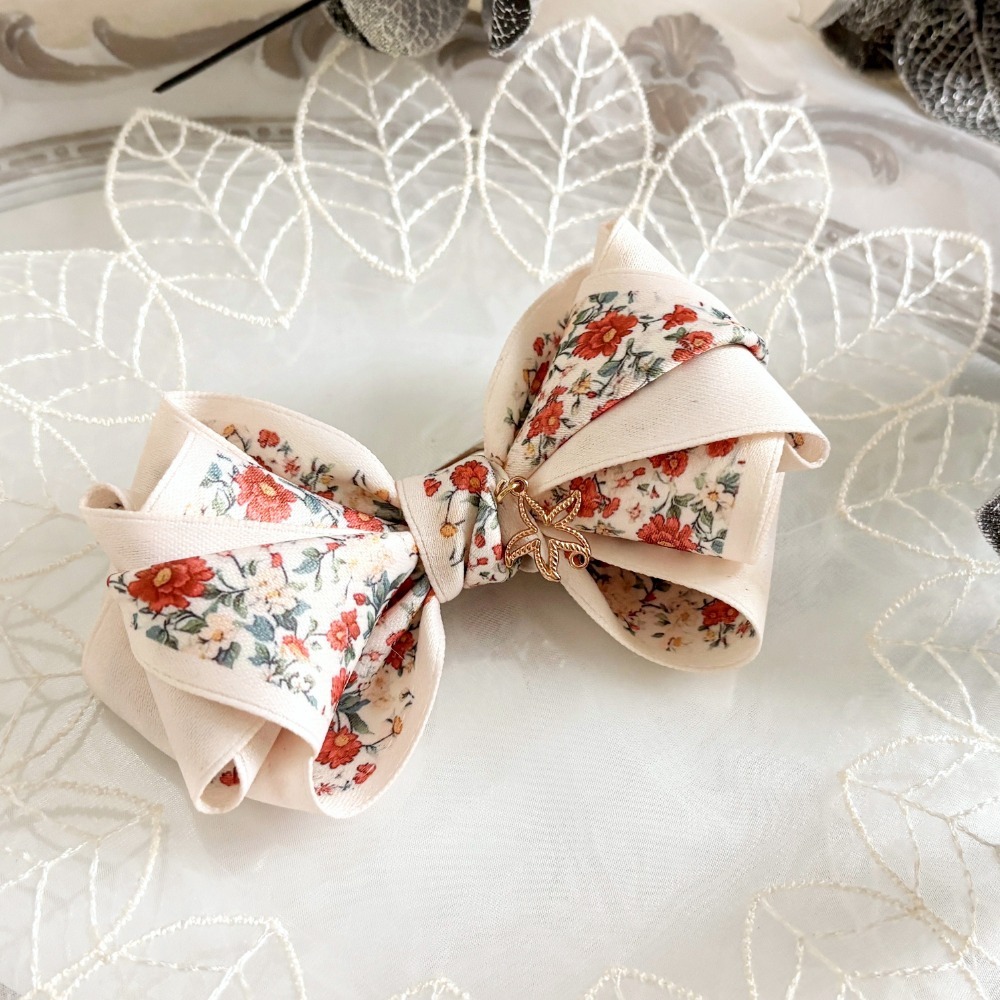 ＊哈娜髮飾＊手工立體蝴蝶結/香蕉夾 相交夾 鯊魚夾 抓夾 邊夾 髮圈 大腸圈 髮梳 髮叉 髮夾 壓夾 馬尾夾 彈簧夾-規格圖4