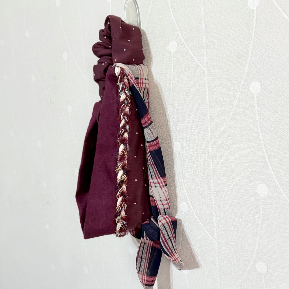 ＊哈娜髮飾＊多用綁帶髮帶~ 蝴蝶結扭結交叉打結寬版 口罩減壓 髮箍 髮束 髮圈 領巾 頭箍 頭巾 髮窟 頭飾 頭帶-細節圖3