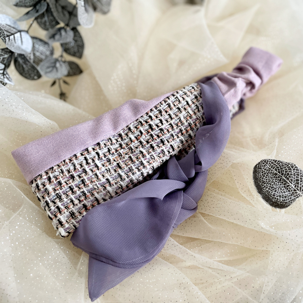 ＊哈娜髮飾＊多用綁帶髮帶~ 蝴蝶結扭結交叉打結寬版 口罩減壓 髮箍 髮束 髮圈 領巾 頭箍 頭巾 髮窟 頭飾 頭帶-細節圖4