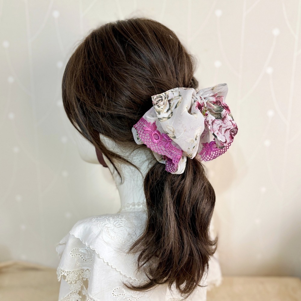 ＊哈娜髮飾＊布藝仙女夾 大蝴蝶結 香蕉夾 鯊魚夾 髮圈 馬尾夾 蝴蝶結髮夾 相交夾 三爪夾 包頭抓夾 髮叉 髮梳 邊夾-細節圖6