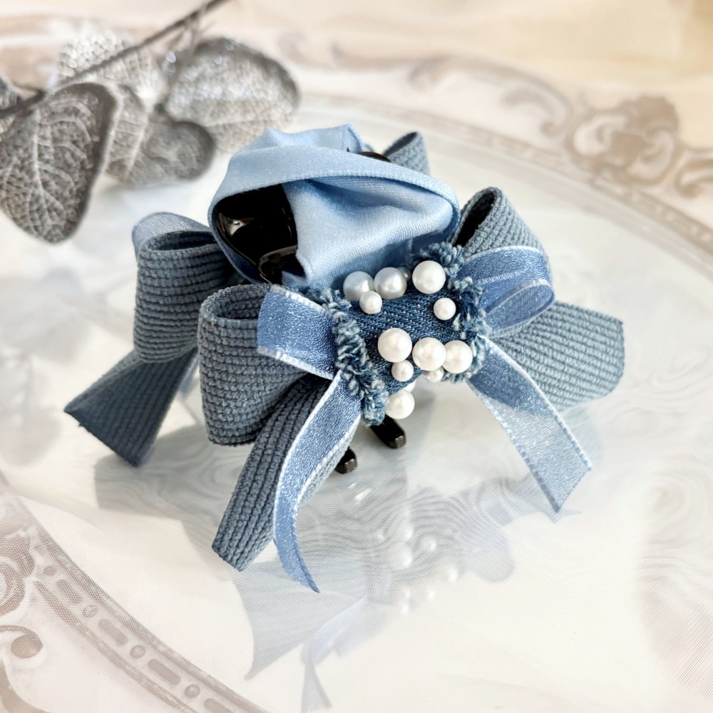 ＊哈娜髮飾＊手工蝴蝶結/香蕉夾 相交夾 鯊魚夾 抓夾 邊夾 髮圈 髮梳 髮叉 髮夾 壓夾 馬尾夾 彈簧夾 三爪夾-細節圖4