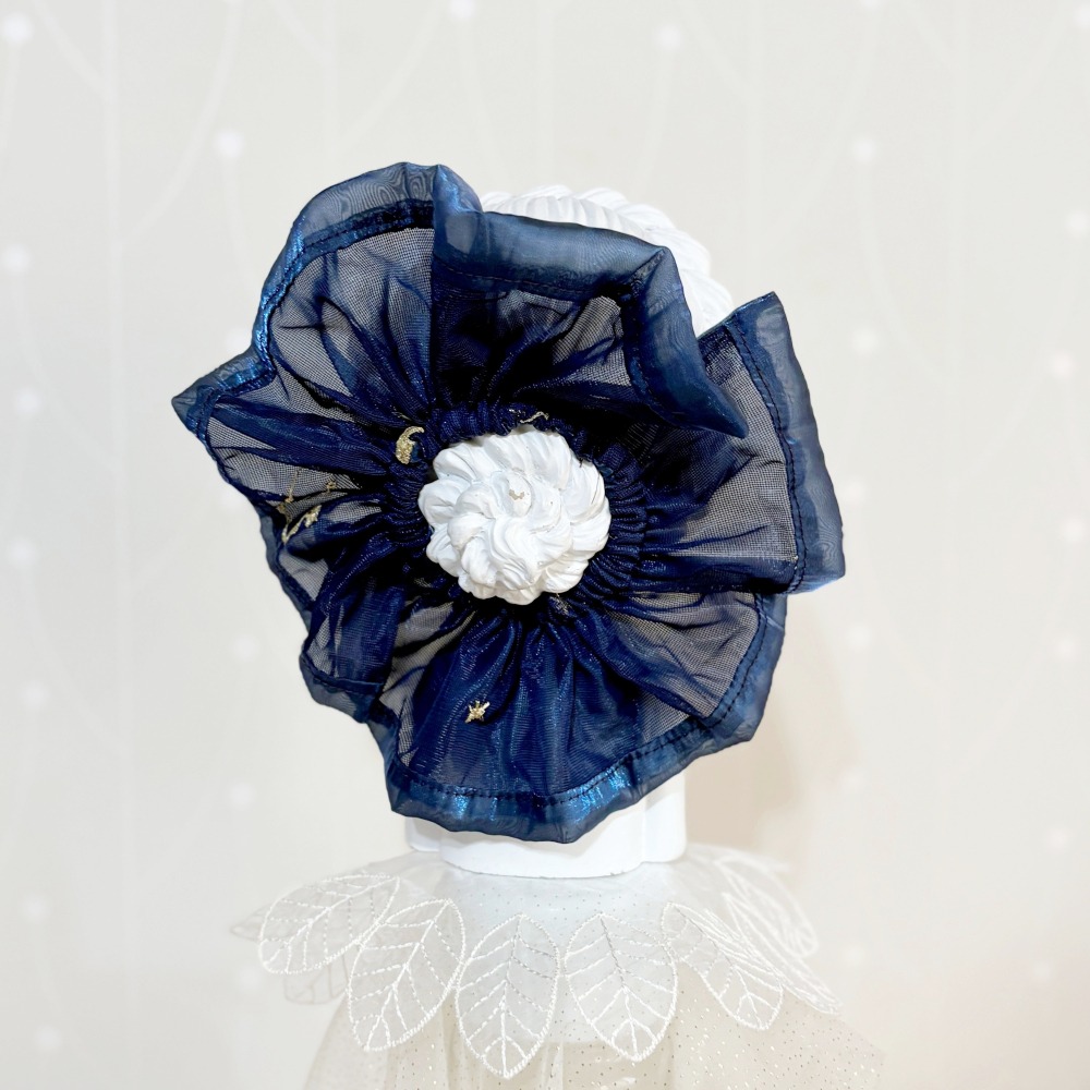 手工拼接雙叉布藝大腸圈/ 獨家髮圈 大腸髮圈 髮束 髮繩 髮飾 頭飾 禮物 手作-細節圖3