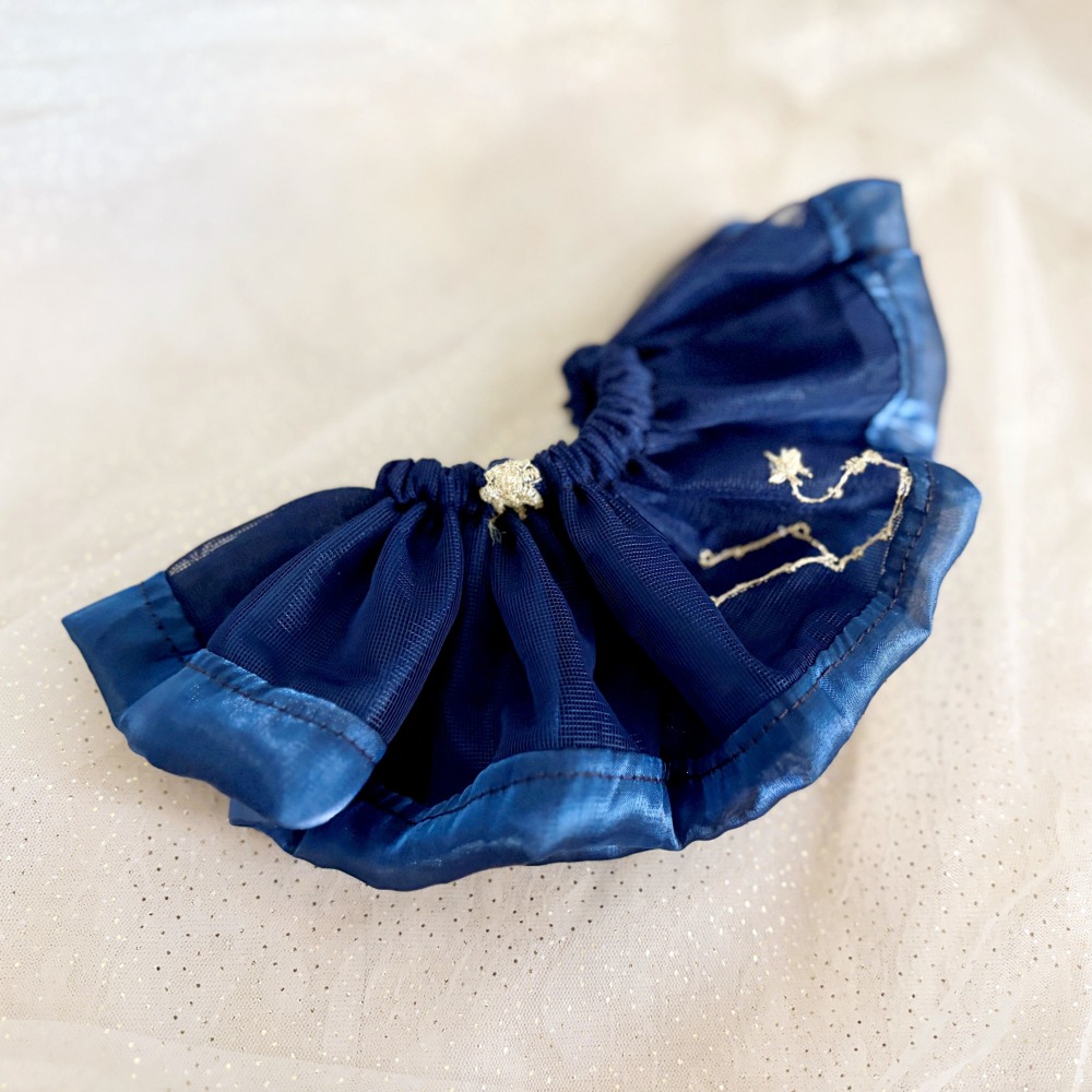 手工拼接雙叉布藝大腸圈/ 獨家髮圈 大腸髮圈 髮束 髮繩 髮飾 頭飾 禮物 手作-細節圖4