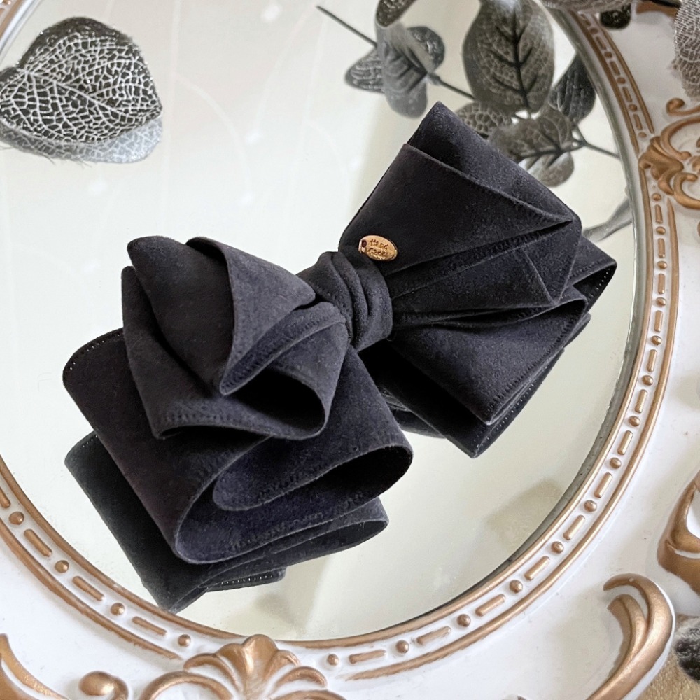 ＊哈娜髮飾＊手工立體蝴蝶結/香蕉夾 相交夾 鯊魚夾 抓夾 邊夾 髮圈 大腸圈 髮梳 髮叉 髮夾 壓夾 馬尾夾 彈簧夾-規格圖1