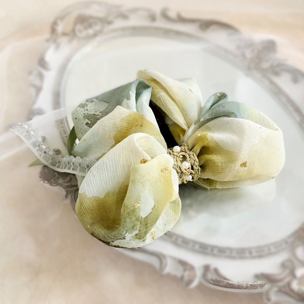 ＊哈娜髮飾＊布藝仙女夾 燙金水墨大蝴蝶結鯊魚夾 香蕉夾 髮圈 馬尾夾 仙女夾 髮梳 壓夾 相交夾 抓夾 邊夾 髮叉髮夾-細節圖4