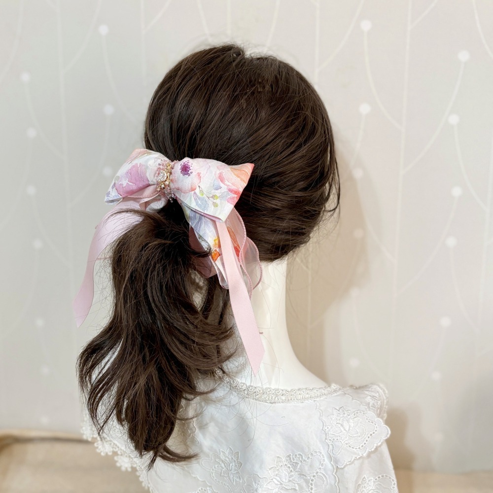 ＊哈娜髮飾＊布藝仙女夾 蝴蝶結 香蕉夾 大腸圈 髮圈 馬尾夾 髮夾 相交夾 三爪夾 包頭抓夾 鯊魚夾 髮叉 髮梳 邊夾-細節圖5