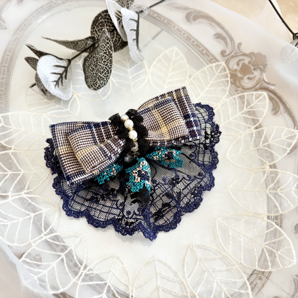 ＊哈娜髮飾＊可愛裙襬蝴蝶結髮夾/ 瀏海夾 馬尾夾 自動夾 邊夾 壓夾 鴨嘴夾 H夾 髮叉 髮梳 彈簧夾 法國夾 鯊魚夾-細節圖2