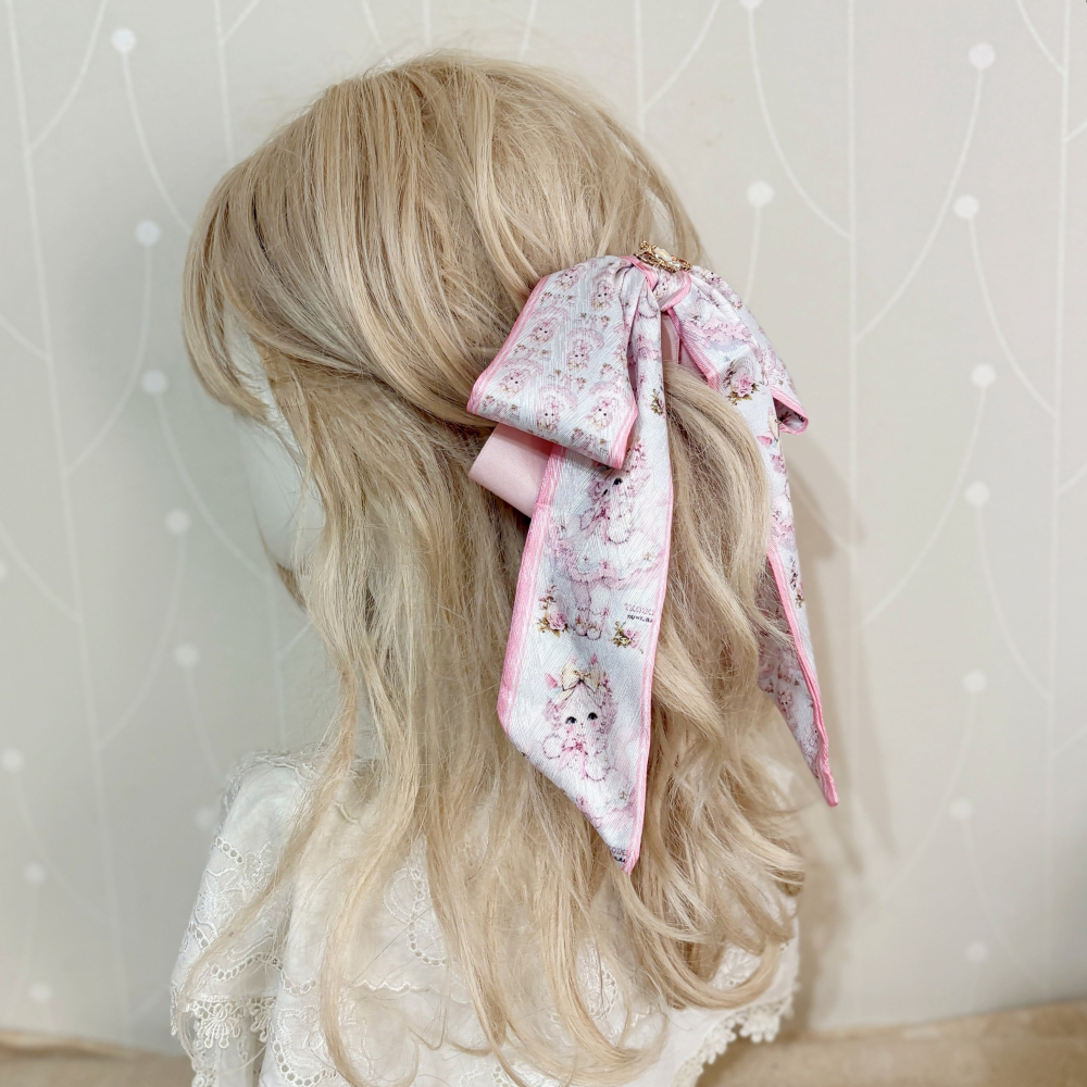 ＊哈娜髮飾＊法式絲巾式仙女夾/ 香蕉夾 大腸圈 髮圈 馬尾夾 髮夾 相交夾 三爪夾 包頭抓夾 鯊魚夾 髮叉 髮梳 邊夾-細節圖2