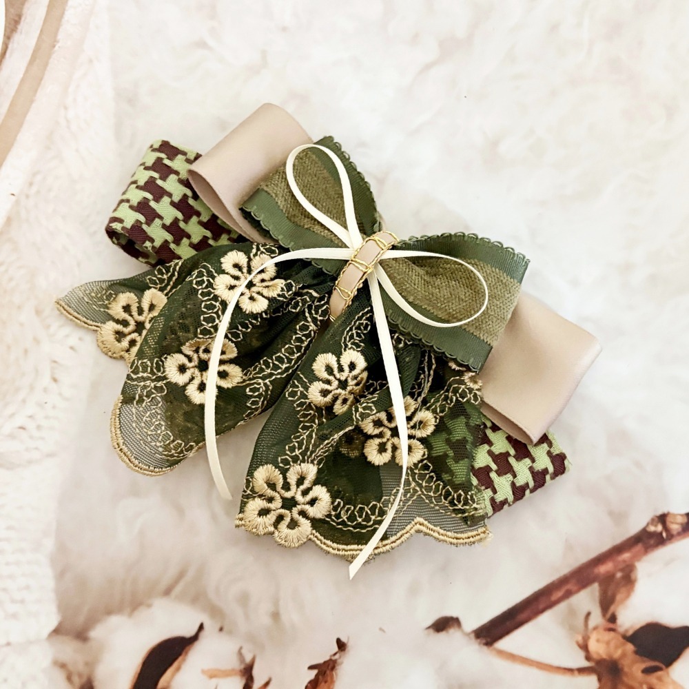 ＊哈娜髮飾＊可愛裙襬蝴蝶結髮夾/ 瀏海夾 馬尾夾 自動夾 邊夾 壓夾 鴨嘴夾 H夾 髮叉 髮梳 彈簧夾 法國夾 鯊魚夾-細節圖2