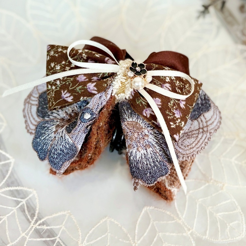 ＊哈娜髮飾＊可愛裙襬蝴蝶結髮夾/ 瀏海夾 馬尾夾 自動夾 邊夾 壓夾 鴨嘴夾 H夾 髮叉 髮梳 彈簧夾 法國夾 鯊魚夾-細節圖2