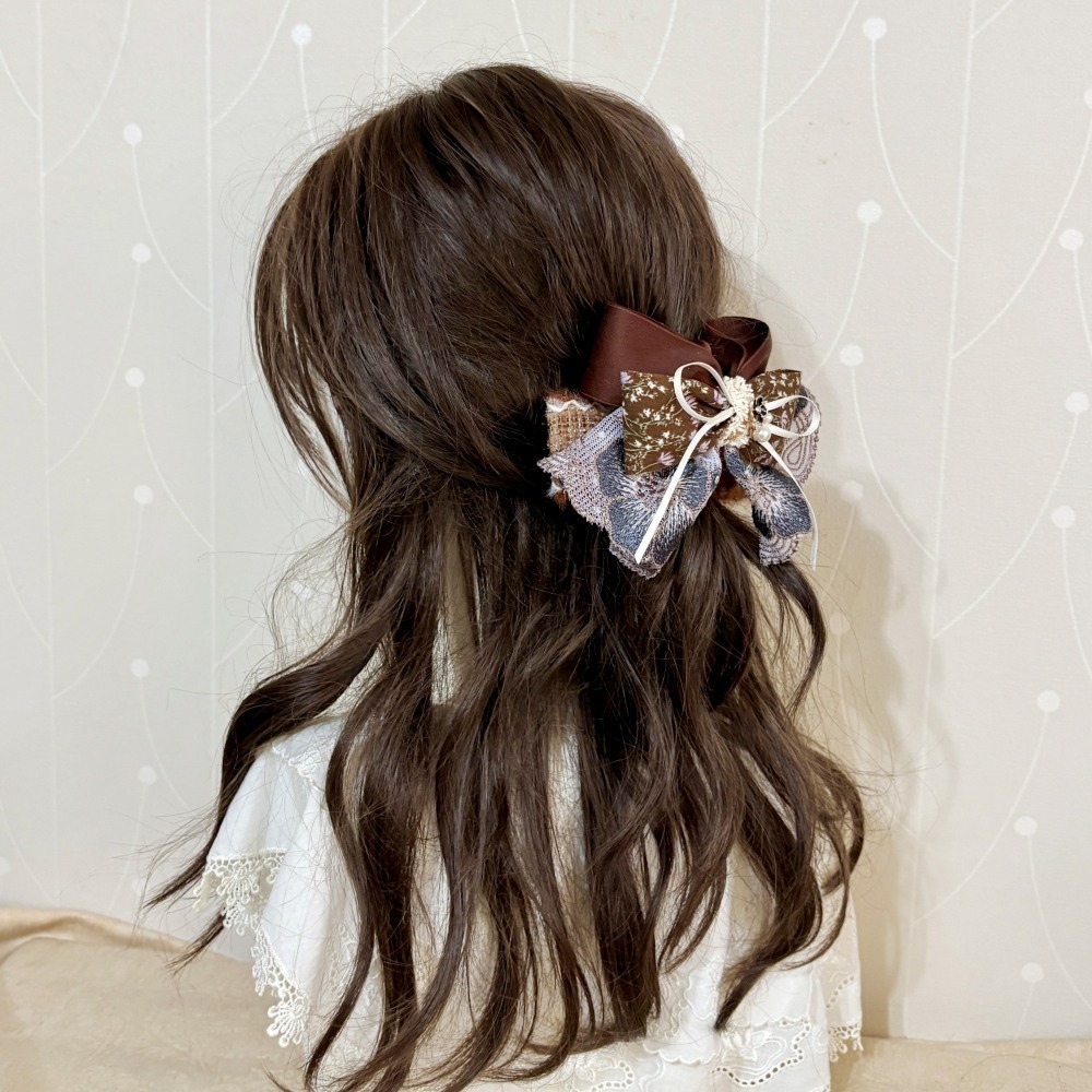 ＊哈娜髮飾＊可愛裙襬蝴蝶結髮夾/ 瀏海夾 馬尾夾 自動夾 邊夾 壓夾 鴨嘴夾 H夾 髮叉 髮梳 彈簧夾 法國夾 鯊魚夾-細節圖3