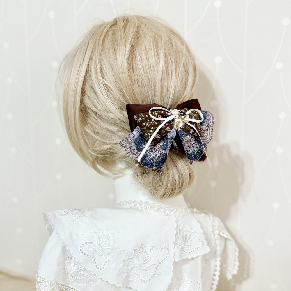 ＊哈娜髮飾＊可愛裙襬蝴蝶結髮夾/ 瀏海夾 馬尾夾 自動夾 邊夾 壓夾 鴨嘴夾 H夾 髮叉 髮梳 彈簧夾 法國夾 鯊魚夾-細節圖7