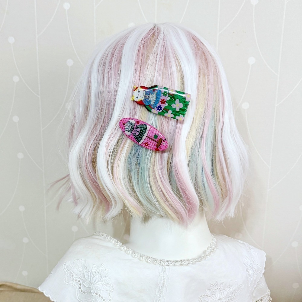 ＊哈娜髮飾＊獨家插畫髮夾 / 貓咪裁縫師 瀏海夾 滴膠壓克力壓夾 H夾 鴨夾 頭飾 髮飾 壓克力 童話風-細節圖7