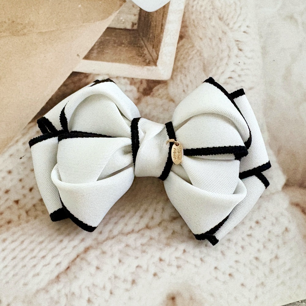 ＊哈娜髮飾＊手工立體蝴蝶結/香蕉夾 相交夾 鯊魚夾 抓夾 邊夾 髮圈 大腸圈 髮梳 髮叉 髮夾 壓夾 馬尾夾 彈簧夾-規格圖5