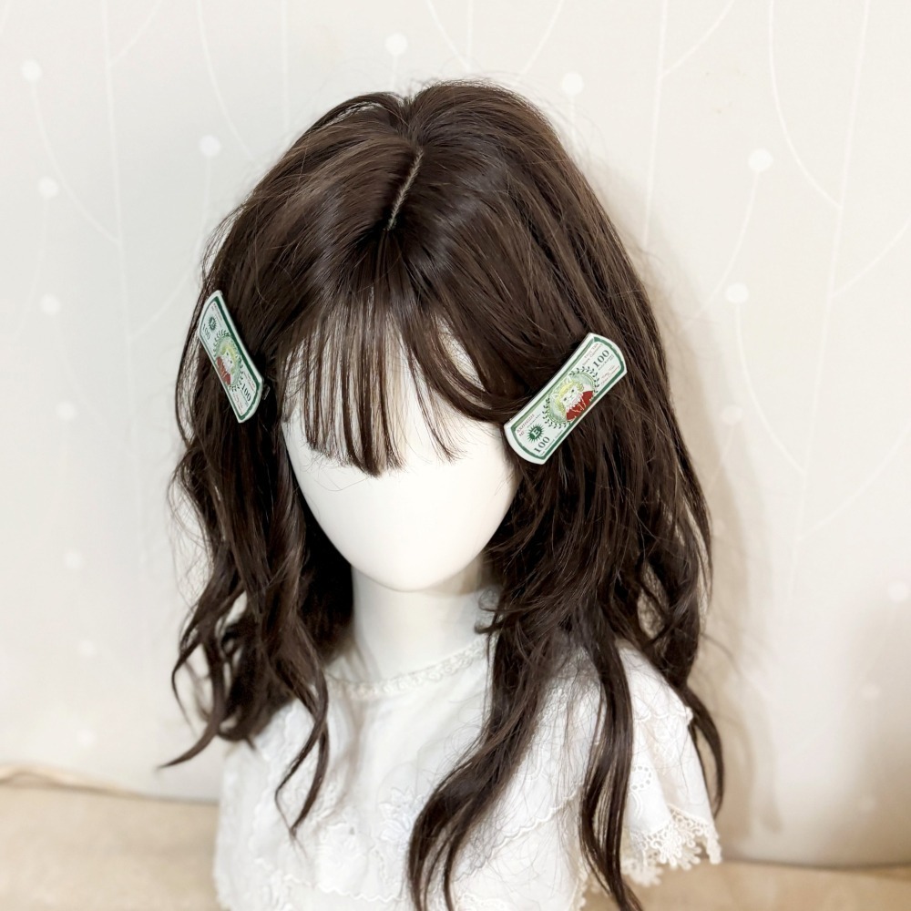 ＊哈娜髮飾＊獨家插畫髮夾 / 貓咪紙鈔 滴膠壓克力 抓夾 鯊魚夾 相交夾 香蕉夾 瀏海夾 壓夾 H夾 鴨夾 頭飾-細節圖7