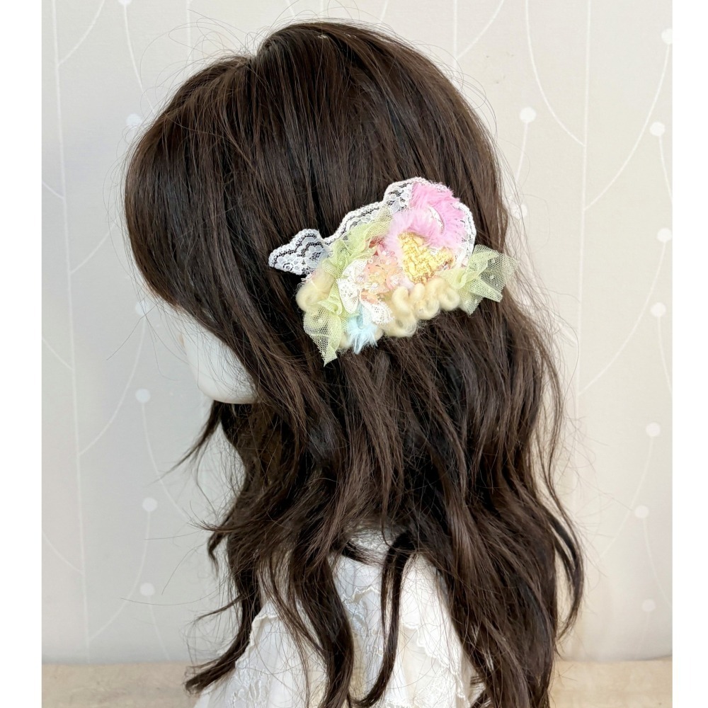 ＊哈娜髮飾＊手工拼接串珠髮夾/ 瀏海夾 邊夾 BB夾-細節圖3