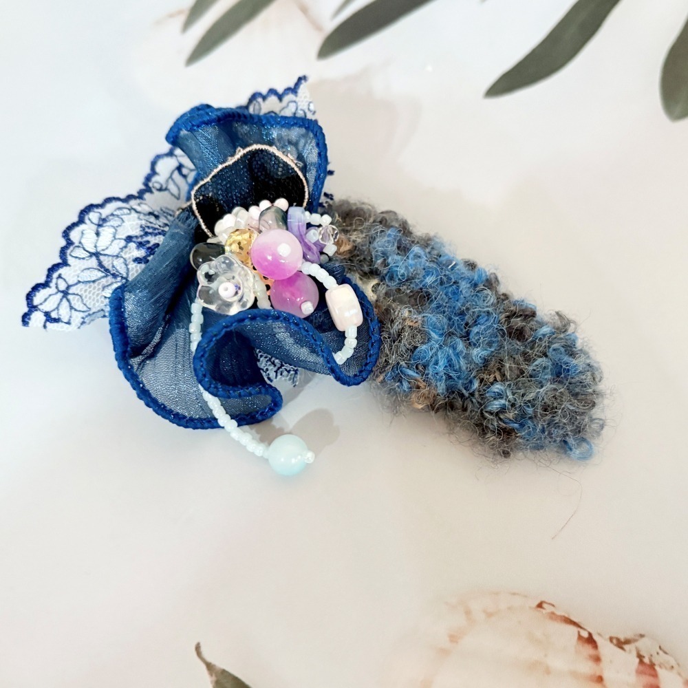 ＊哈娜髮飾＊手工拼接串珠髮夾/ 瀏海夾 邊夾 BB夾-細節圖4