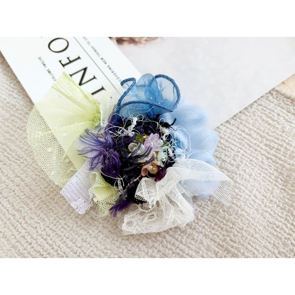 ＊哈娜髮飾＊手工拼接串珠髮夾/ 瀏海夾 邊夾 BB夾-細節圖2