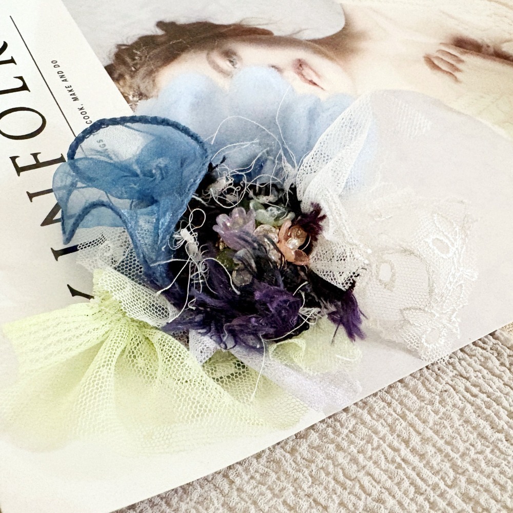 ＊哈娜髮飾＊手工拼接串珠髮夾/ 瀏海夾 邊夾 BB夾-細節圖4