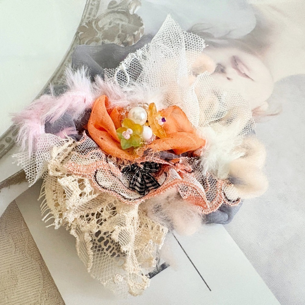 ＊哈娜髮飾＊手工拼接串珠髮夾/ 瀏海夾 邊夾 BB夾-細節圖2