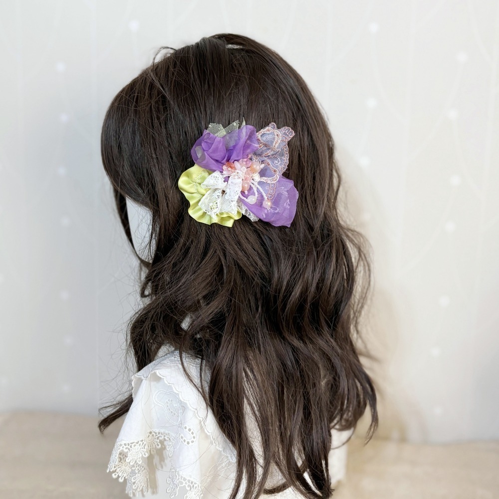 ＊哈娜髮飾＊手工拼接串珠髮夾/ 瀏海夾 邊夾 BB夾-細節圖4