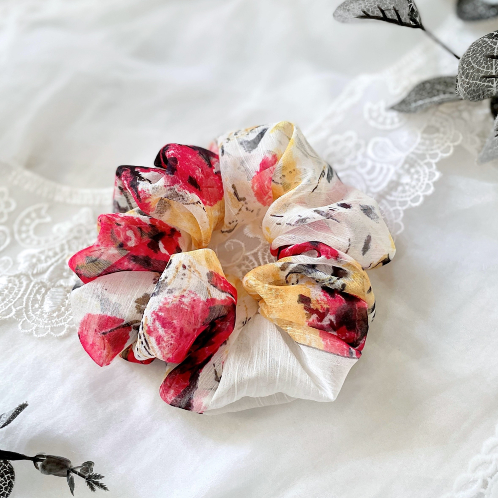 布藝大腸圈/ 髮圈 大腸髮圈 髮束 髮繩 髮飾 頭飾 禮物 髮量多 髮量少-細節圖2