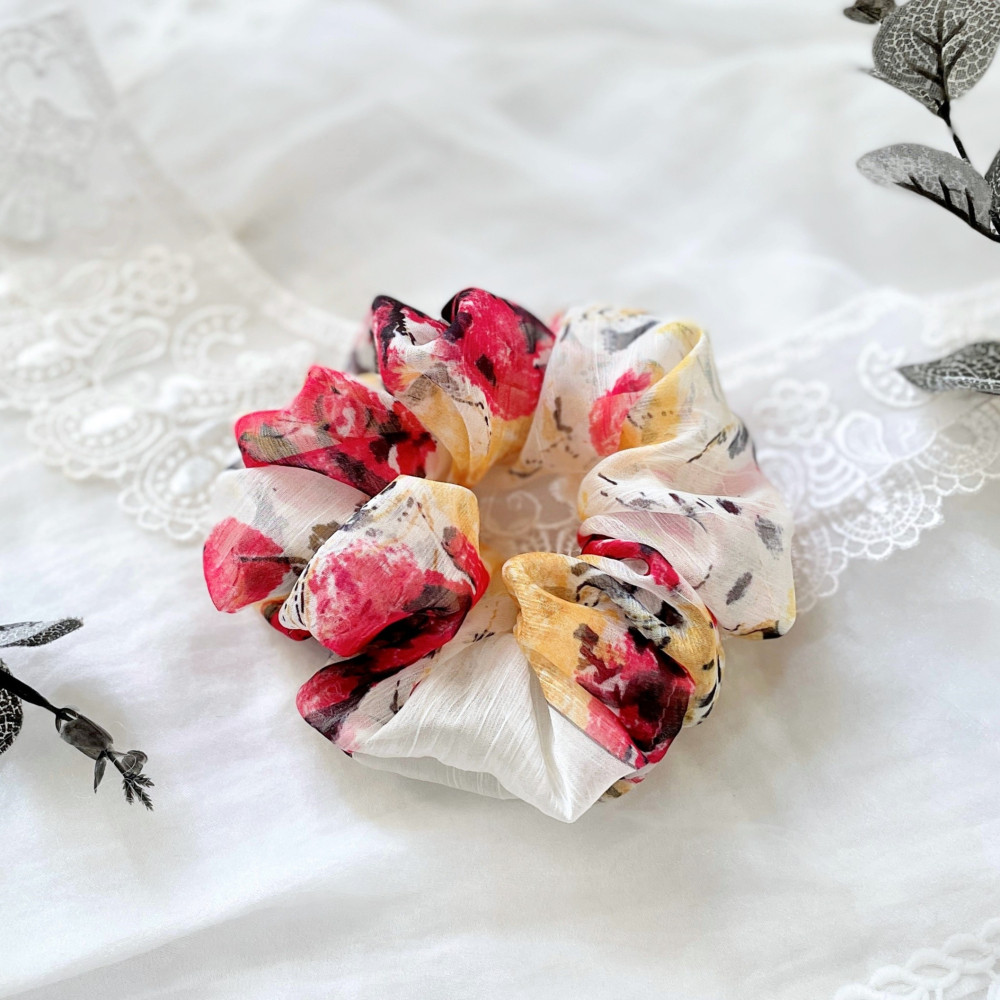 布藝大腸圈/ 髮圈 大腸髮圈 髮束 髮繩 髮飾 頭飾 禮物 髮量多 髮量少-細節圖3