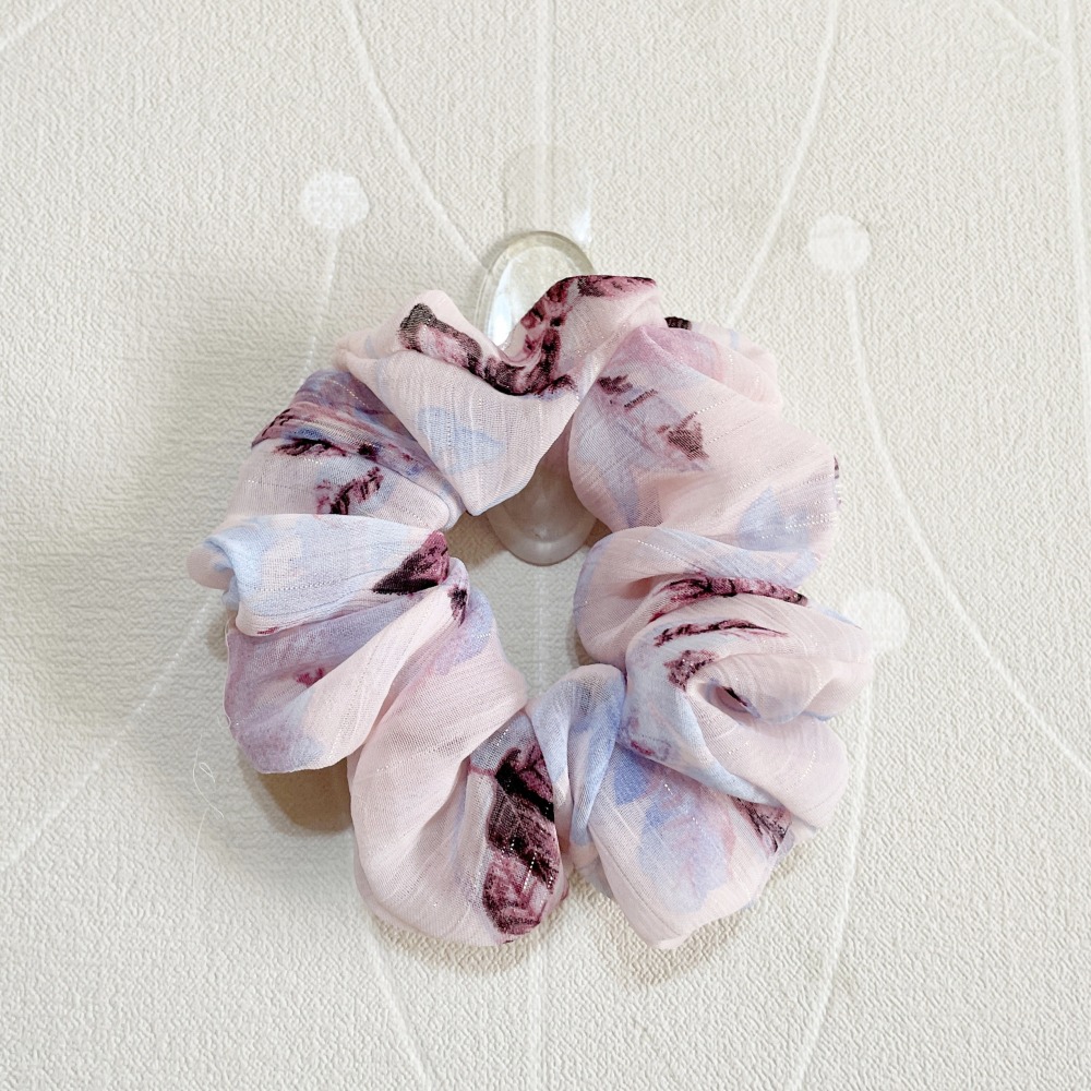 布藝大腸圈/ 雪紡 髮圈 大腸髮圈 髮束 髮繩 髮飾 頭飾 禮物 髮量多 髮量少-細節圖3