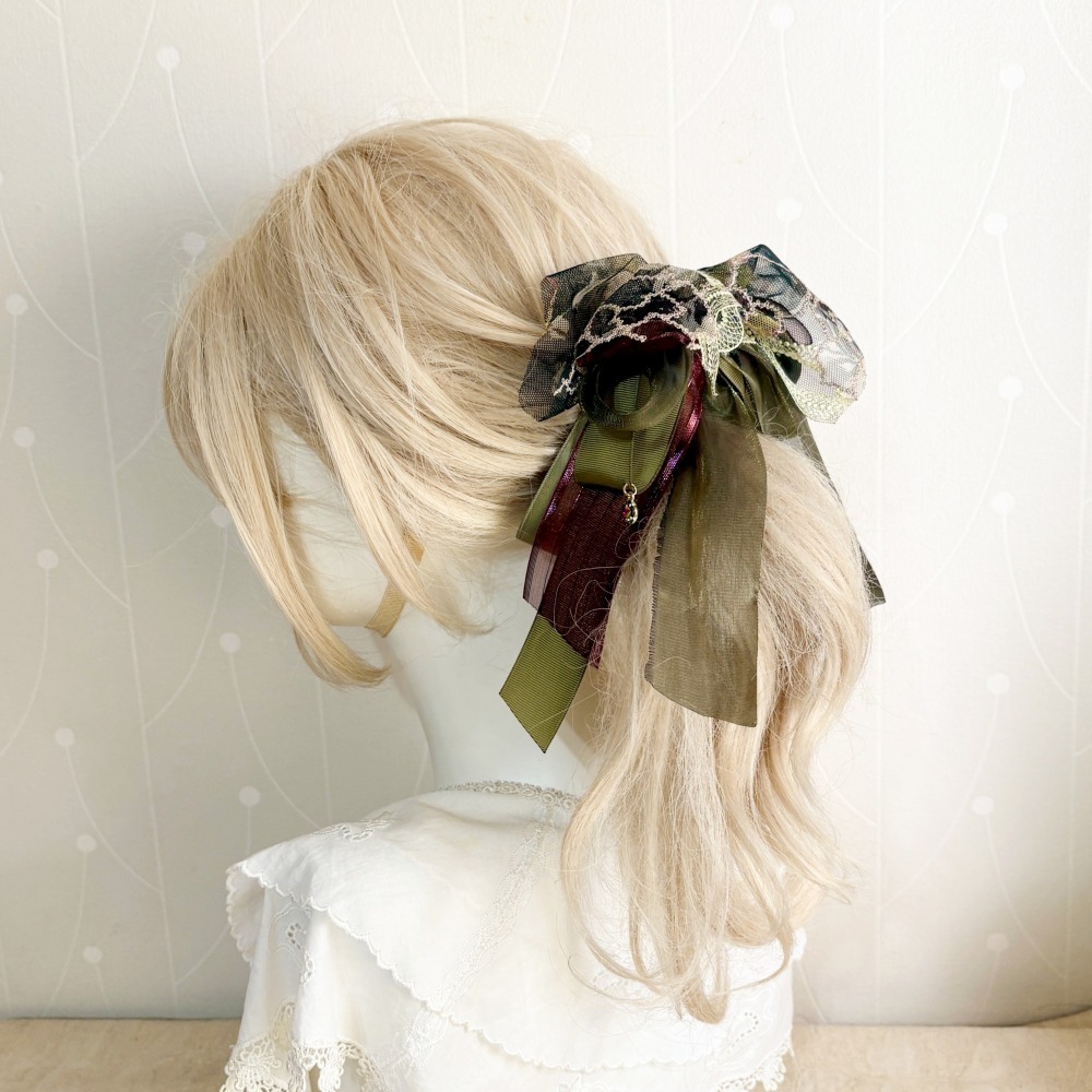 ＊哈娜髮飾＊法式蕾絲香蕉夾 鯊魚夾 仙女夾 髮圈 馬尾夾 蝴蝶結髮夾 相交夾 壓夾 三爪夾 包頭抓夾 髮叉 髮梳 邊夾-細節圖2