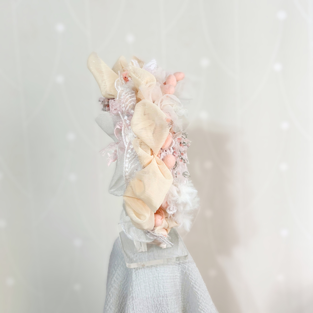 ＊哈娜髮飾＊手工拼接髮箍/ 寬版 寬邊 髮帶式刺繡蕾絲頭箍 髮窟 頭帶 頭飾 法枯 髮估-細節圖3