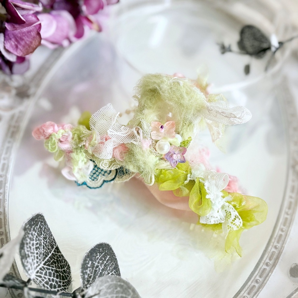 ＊哈娜髮飾＊手工紗線髮夾/毛線鯊魚夾 超大抓夾 髮量多 髮飾 飾品 新娘頭飾 盤髮 丸子頭 包頭 禮物 生日-細節圖2