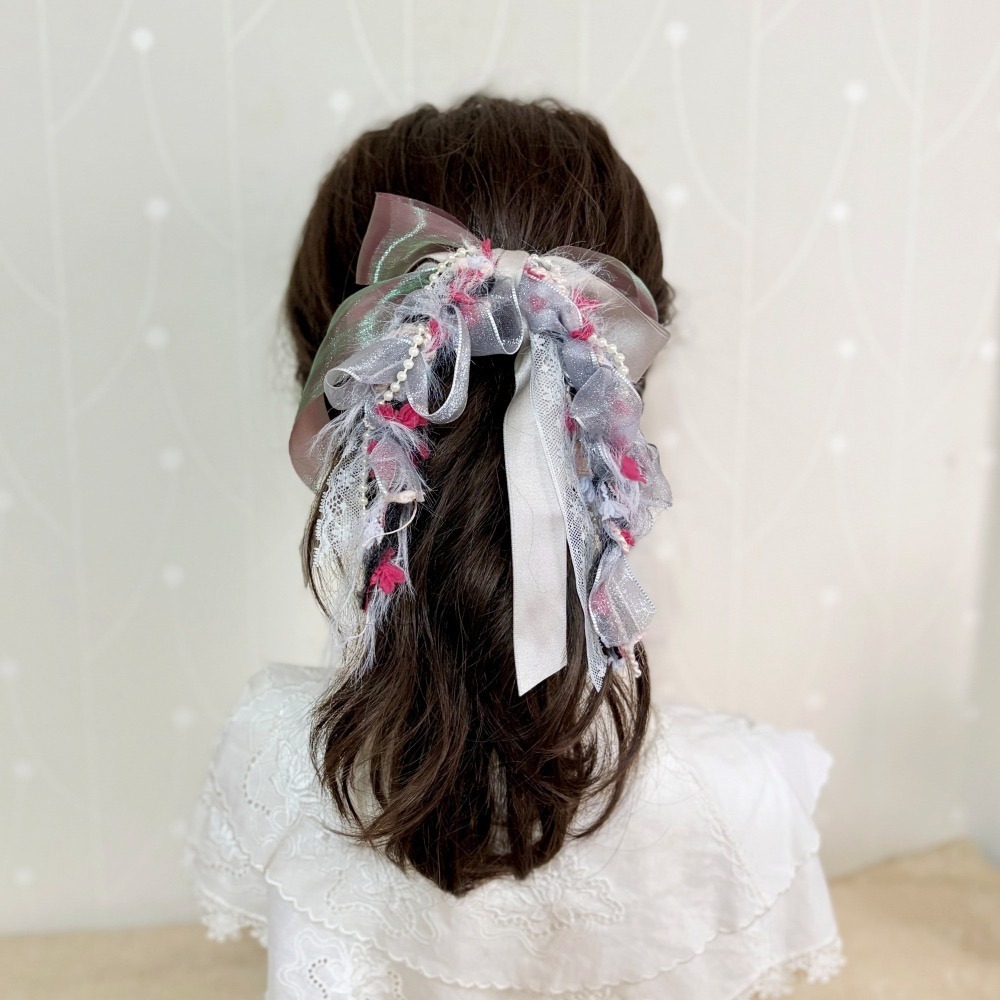 ＊哈娜髮飾＊法式編織仙女夾 香蕉夾 鯊魚夾 髮圈 馬尾夾 蝴蝶結髮夾 相交夾 壓夾 三爪夾 包頭抓夾 髮叉 髮梳 邊夾-細節圖5