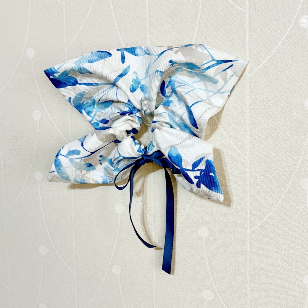 ＊哈娜髮飾＊方形大腸圈/ 髮圈 腸圈 方型 方巾 大腸髮圈 髮束 髮繩 髮飾 頭飾 禮物 獨家-細節圖3