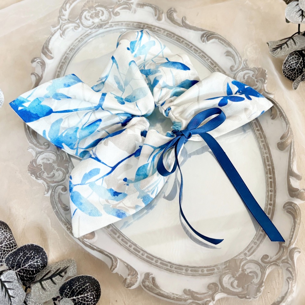 ＊哈娜髮飾＊方形大腸圈/ 髮圈 腸圈 方型 方巾 大腸髮圈 髮束 髮繩 髮飾 頭飾 禮物 獨家-細節圖4