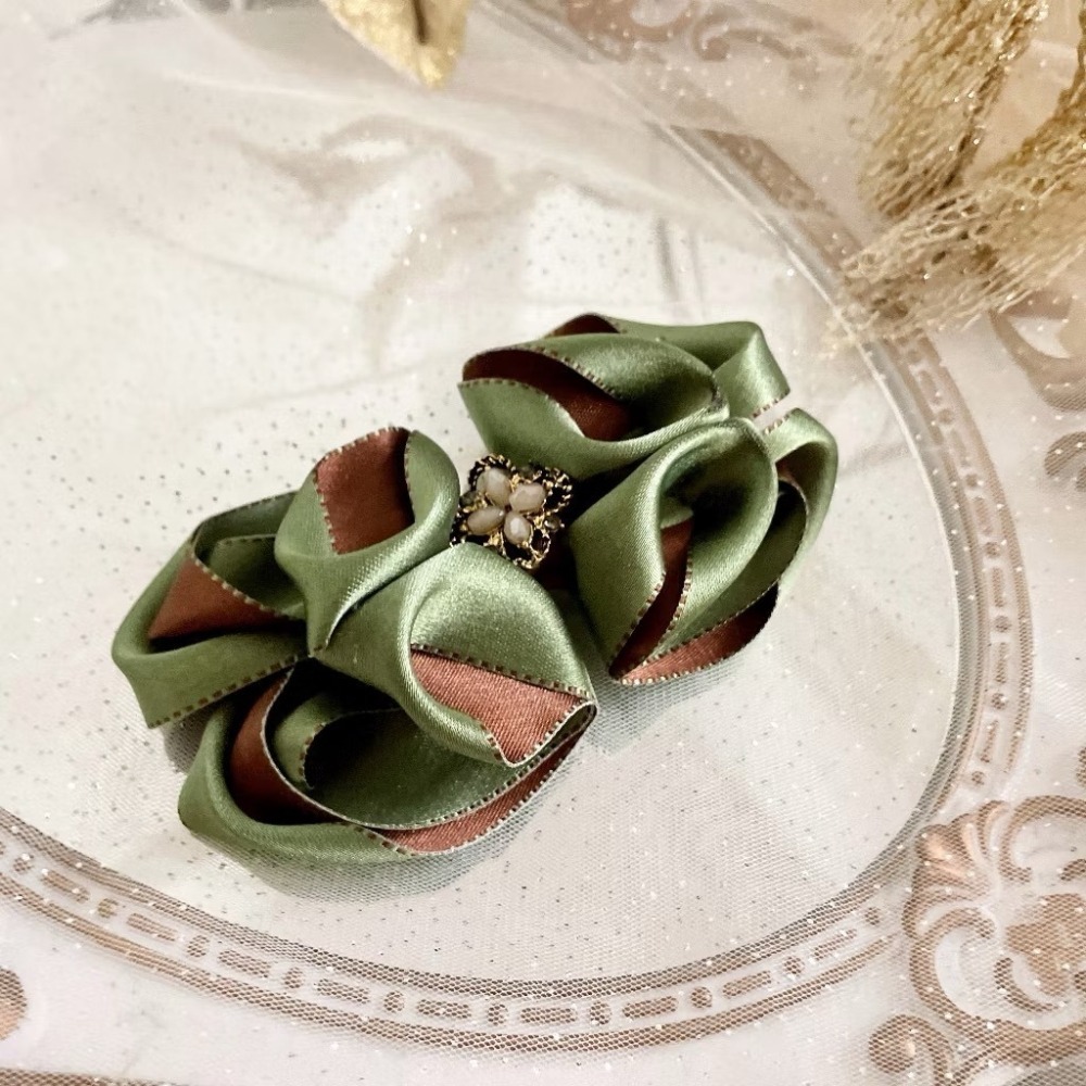 ＊哈娜髮飾＊雙色雲朵~手工立體蝴蝶結 香蕉夾 抓夾 彈簧夾 相交夾 鯊魚夾 髮夾 髮圈 馬尾夾 邊夾 髮叉 邊夾-細節圖5